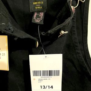 Girls Denim Overall Dress